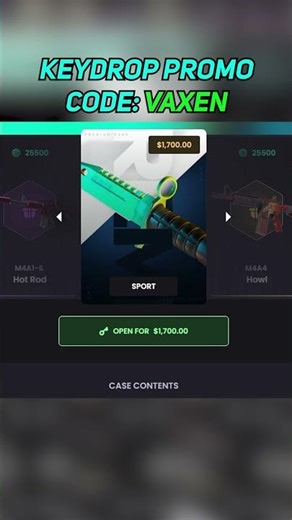 WOW FLIP KNIFE EMERALD - Keydrop Promo Code 2026