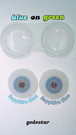 Godestar Blue Colored Contacts 💙 Sapphire Blue vs Natural Blue | Which Blue Is Your Style?