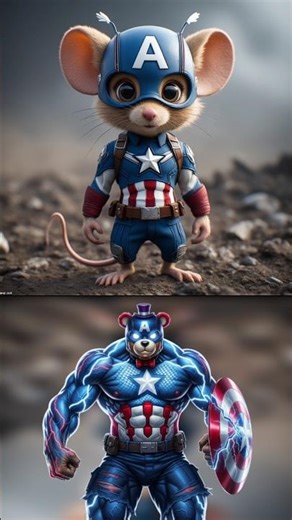 Superhero Mice Assemble! Hulk, Batman, Superman, Iron & Captain #marvel #avengers #dc #aiart #hulk