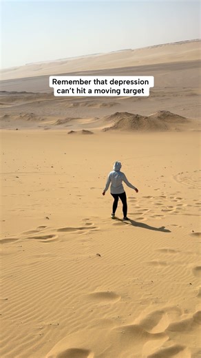 Remember—depression can’t hit a moving target 🏃‍♀️✈️ Which explains why I (Auri here🙋🏼‍♀️) basically turned my life into a nonstop game of hide-and-seek with my emotions. If I’m not planning the next trip, I’m already halfway out the door to the next one. But let’s be real: no matter how many airports I run through, depression has excellent aim. Sometimes it still finds me—even at 30,000 feet with a window seat and a Biscoff cookie in hand. That’s when I’m reminded that constant motion isn’t 