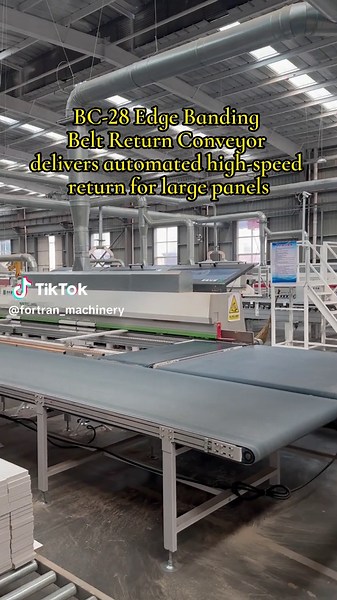 The BC-28 Edge Banding Belt Return Conveyor cuts 50% of edge banding labor costs, securing maximum high-speed throughput with zero bottlenecks. Provide your edge bander model, daily output, and workshop footprint to receive a factory-direct automated line layout and quotation.#WoodworkingAutomationEquipment #EdgeBanderReturnConveyor #PanelFurnitureManufacturing #FactoryDirectStrength #B2BPlatformExport