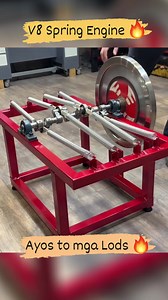 165K views · 823 reactions | Simple Idea mga Lods, V8 spring Engine勞 dapat flywheel na gamitin siguro yung malaki talaga para yung bigat akma sa spring  #highlights2025 #fypviralシ #fypシ #viralpost2025シ #viralreelsfacebook #filipino #machine | Famous videos review's | Facebook