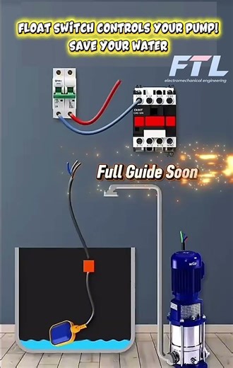 Float Switch Water Pump Control Explained Automatic Tank Level System & Dry Run Protecction #part1