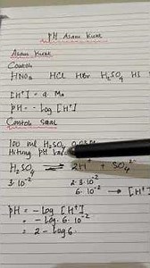 Calculating the pH of a strong acid #chemistry