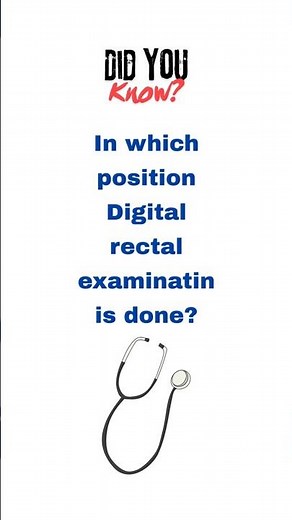 Digital rectal examination