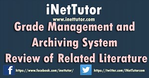 Grade Management and Archiving System Review of Related Literature