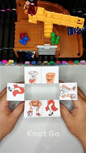 Cute Emoji DIY Cube 😍 Paper Craft #shorts