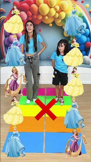 Memory Game of Princesses Belle, Rapunzel, and Cinderella! #gameplay