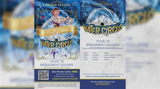 Cirque Italia coming to Tyler this weekend