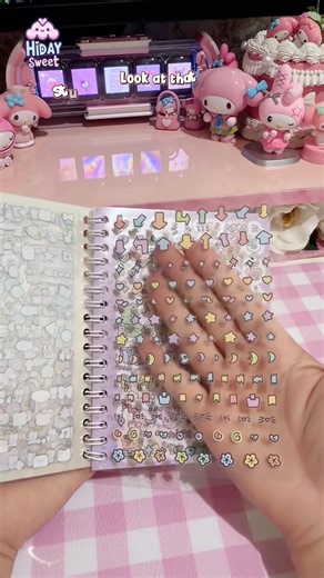 The ultimate holographic sticker book unboxing! ✨💜 #hidaysweetstyle