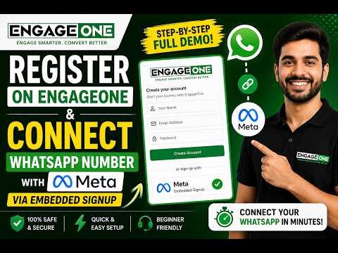 How to Register on EngageOne & Connect WhatsApp Number (Step-by-Step Guide)