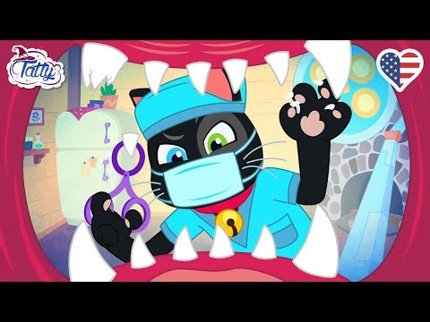 Dracula's Broken Fang | Tatty and Misifu Dentists | Cartoons for Kids