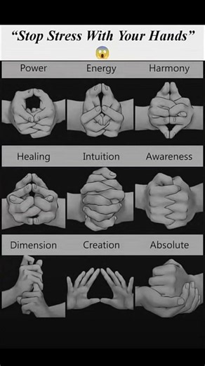 "Stop Stress Instantly With Your Hands! 9 Secret Hand Positions That Will Shock You 😱 |