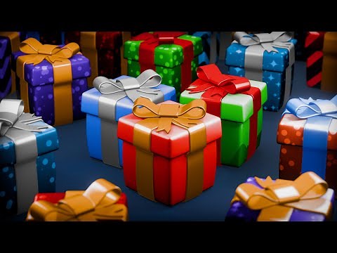 Stylized Christmas Presents 🎁 (Blender Tutorial)