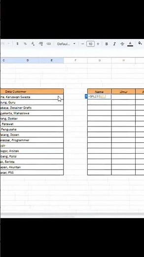 CARA MEMISAHKAN DATA OTOMATIS DI EXCEL PAKAI RUMUS FUNGSI SPLIT ! #exceltutorial #belajarexcel