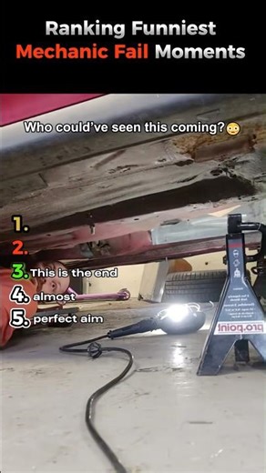 Ranking Funniest Mechanic Fail Moment #shorts #mechaniclife #fail