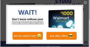 How to remove “$1000 Walmart Gift Card” pop-up scam [Virus removal guide]