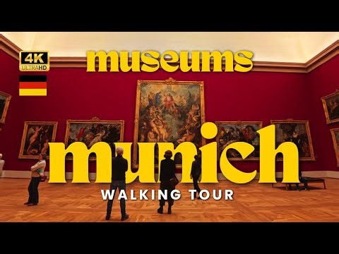 IMMERSIVE MUSEUM WALK 🇩🇪🚶| MUNICH, Germany | Walking Tour 4k | Pinakotheken and Sammlung Schack