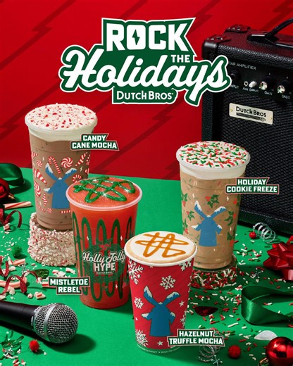 Dutch Bros Coffee adds 4 new drinks to its 2025 holiday menu