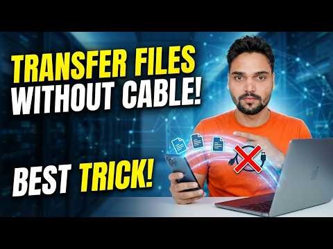 Transfer Files Without Cable 😳 Laptop to Phone Wireless!