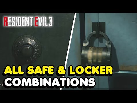 RE3: Remake - All SAFE & LOCKER Combinations In Resident Evil 3 Remake