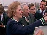 Former PM Margaret Thatcher's fourth day of visiting Moscow, Russia in 1987