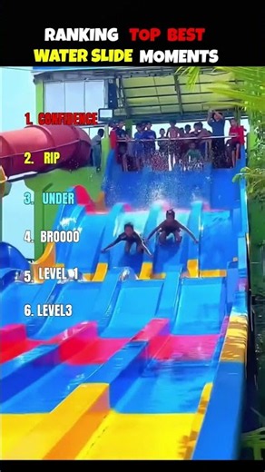 🌊 CRAZIEST WATER SLIDE MOMENTS 😂 #funny #fails #memes #shorts