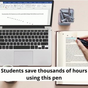 If you have a student in the family, this wireless pen scanner will save them thousands of hours. Instead of manually retyping endless texts from books to summarize learning materials for a test or a paper, the pen scanner just copies your text in seconds, straight to a pc/tablet/phone in any program or app like Evernote, Google Docs, Word, etc. It also translates to 70 languages and even reads text aloud if you like. | Scanmarker