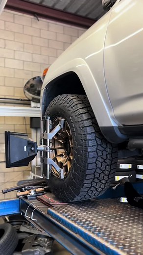 19' Toyota 4Runner in for front leveling using @BILSTEIN 5100 shocks front and rear, new wheels - @Falcon Wheels T4 Spyder wrapped in 33