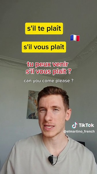 Différence entre S'il Te Plaît et S'il Vous Plaît