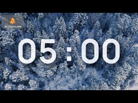 5 Minute Classroom Timer | Calm Nature Background | Ambient