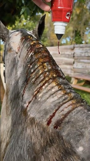 Why Pour Red Antiseptic on a Horse’s Neck?