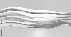 Animation of white gradient layers waving over white to grey gradient background Stock Video