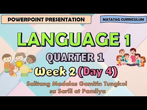 Language 1 Matatag Curriculum PowerPoint Presentation Quarter 1 Week 2 Day 4