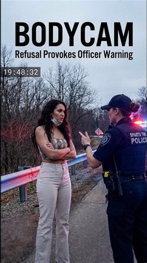Bodycam: Refusal Provokes Officer Warning
