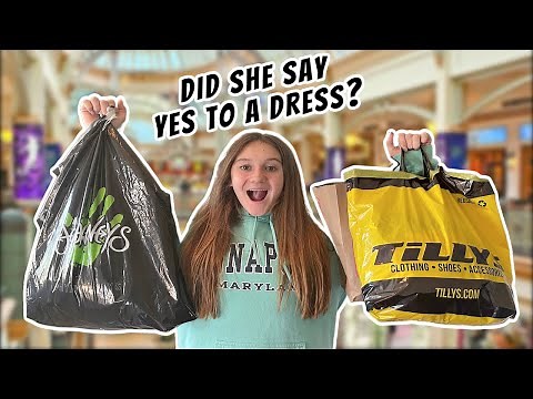 FIRST EVER MIDDLE SCHOOL DANCE | Dress Shopping & Try On