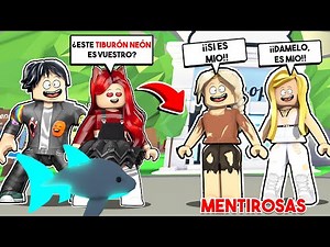 EXPONIENDO A ESTAFADORES con MI TIBURÓN NEÓN PERDIDO *MIENTEN PARA QUEDÁRSELO* en ADOPT ME ROBLOX😱