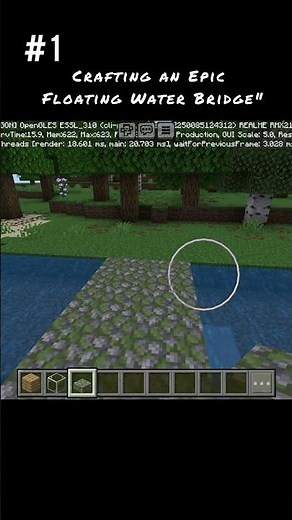 "Minecraft: Crafting an Epic Floating Water Bridge"