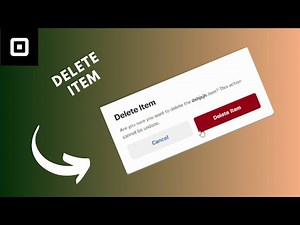 how to delete items on square