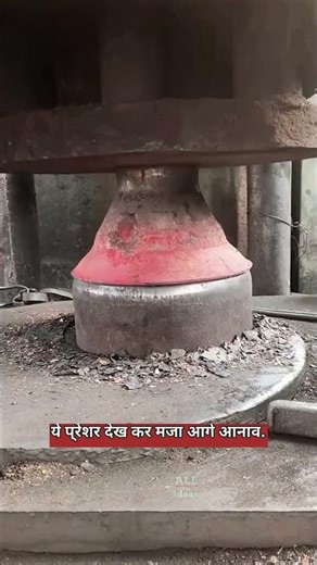 Heavy Hydraulic Press Forging Pipe Reducer Process #Blacksmith #Mechanical