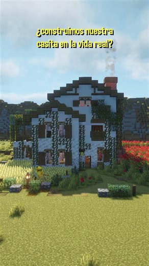 ¿Cómo se vería nuestra casa de Minecraft en la vida real? #minecraft #shorts