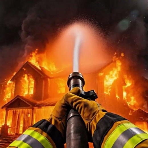 FIREFIGHTER POV: Battling Massive House Fire 🔥 | Ultra Realistic First Person Perspective #fire #ai