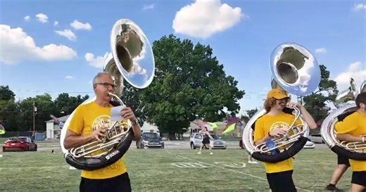 66-year-old achieves dream of LSU marching band