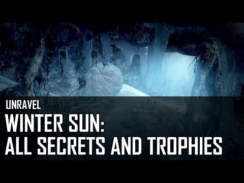 Unravel - Level 9: Winter Sun - All secrets and Snowfall trophy