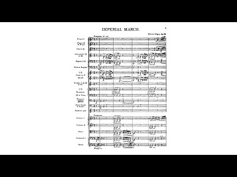 Elgar: Imperial March, Op. 32 (with Score)