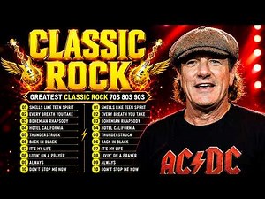 Queen, ACDC, Bon Jovi, Scorpions, Aerosmith, Nirvana, Guns N Roses - Classic Rock Songs 70s 80s 90s