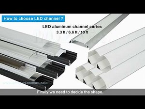 How to choose LED aluminum channel - Muzata U1SB installation tutorial 2019