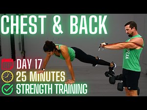 Chest and Back Workout - Dumbbells or Resistance Bands - 31 DoF Day 17
