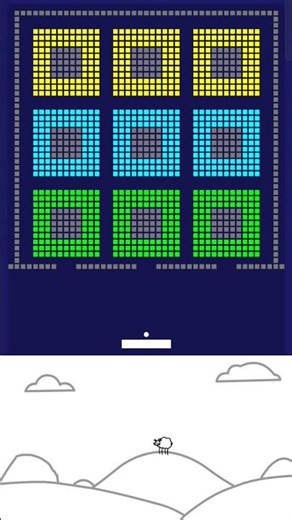 Brick Breaker Challenge 🧱🐑😂😂😂 #beepbeep #animation #bricks #memes