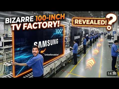 Inside Samsung 100 Inch TV Mega Factory – How Giant 4K TVs Are Made | Full Manufacturing Process